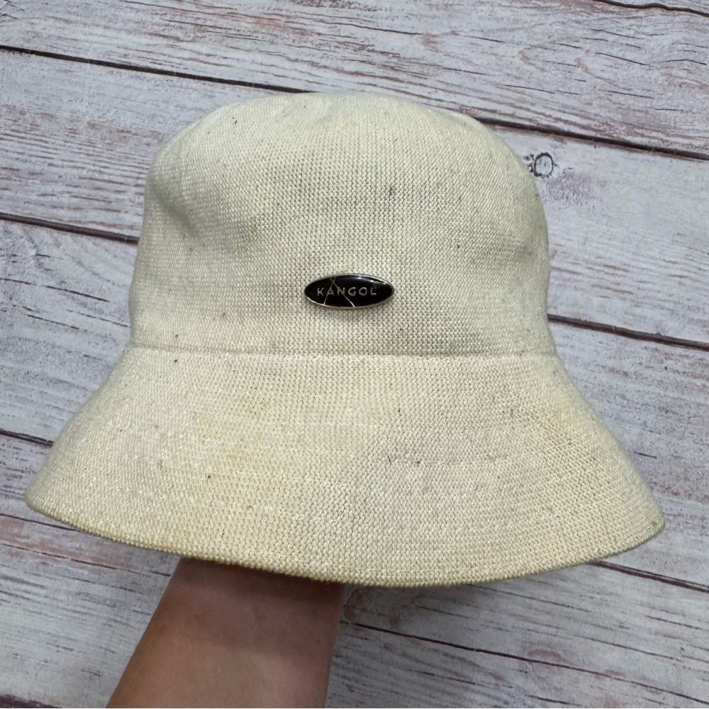 Kangol Luxury Cotton Crusher Panama Hat Beige Regular One Size